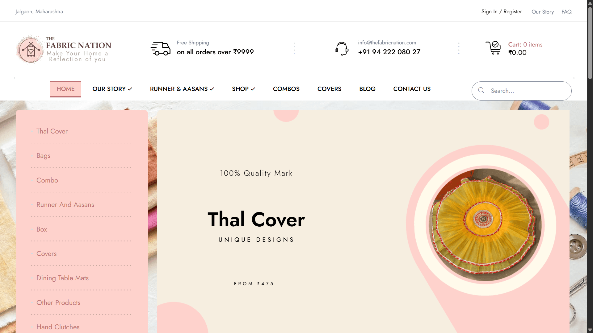 The Fabric Nation ecommerce and marketing project